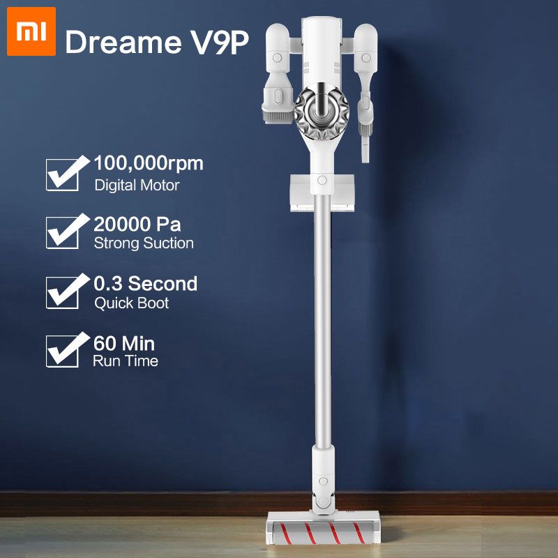 Dreame V9P portátil inalámbrico para aspiradoras Protable inalámbrica ciclón 120AW fuerte succión del colector de polvo de la alfombra para Xiaomi