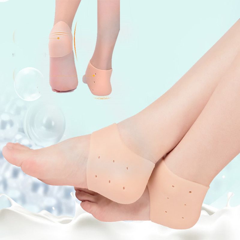 2pcs Silicone Feet Heel Protector Plantar Fasciitis Pain Relief Cushion Pad Care 