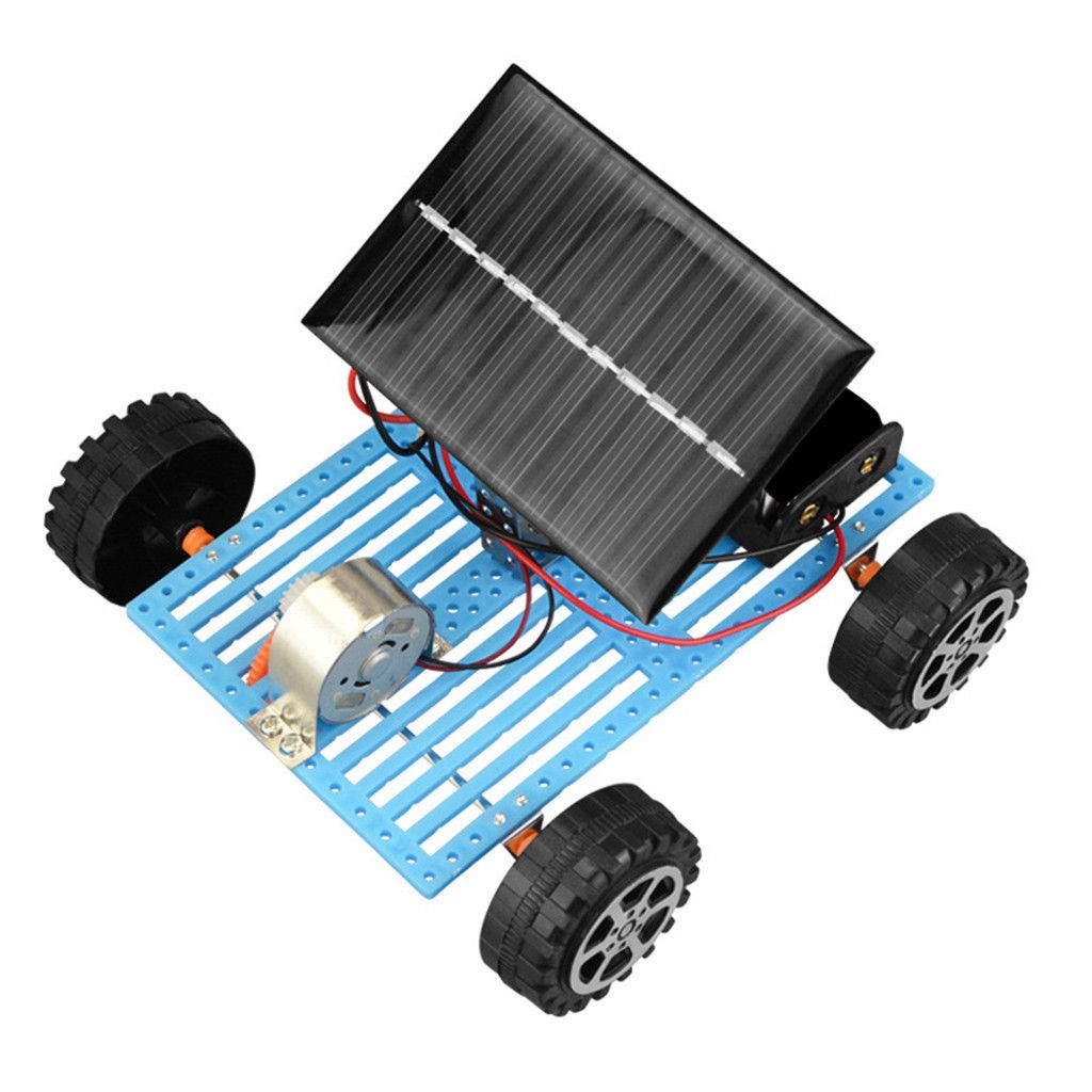 Toys For Children Mini Solar Powered Diy Car Toy Child Plastic