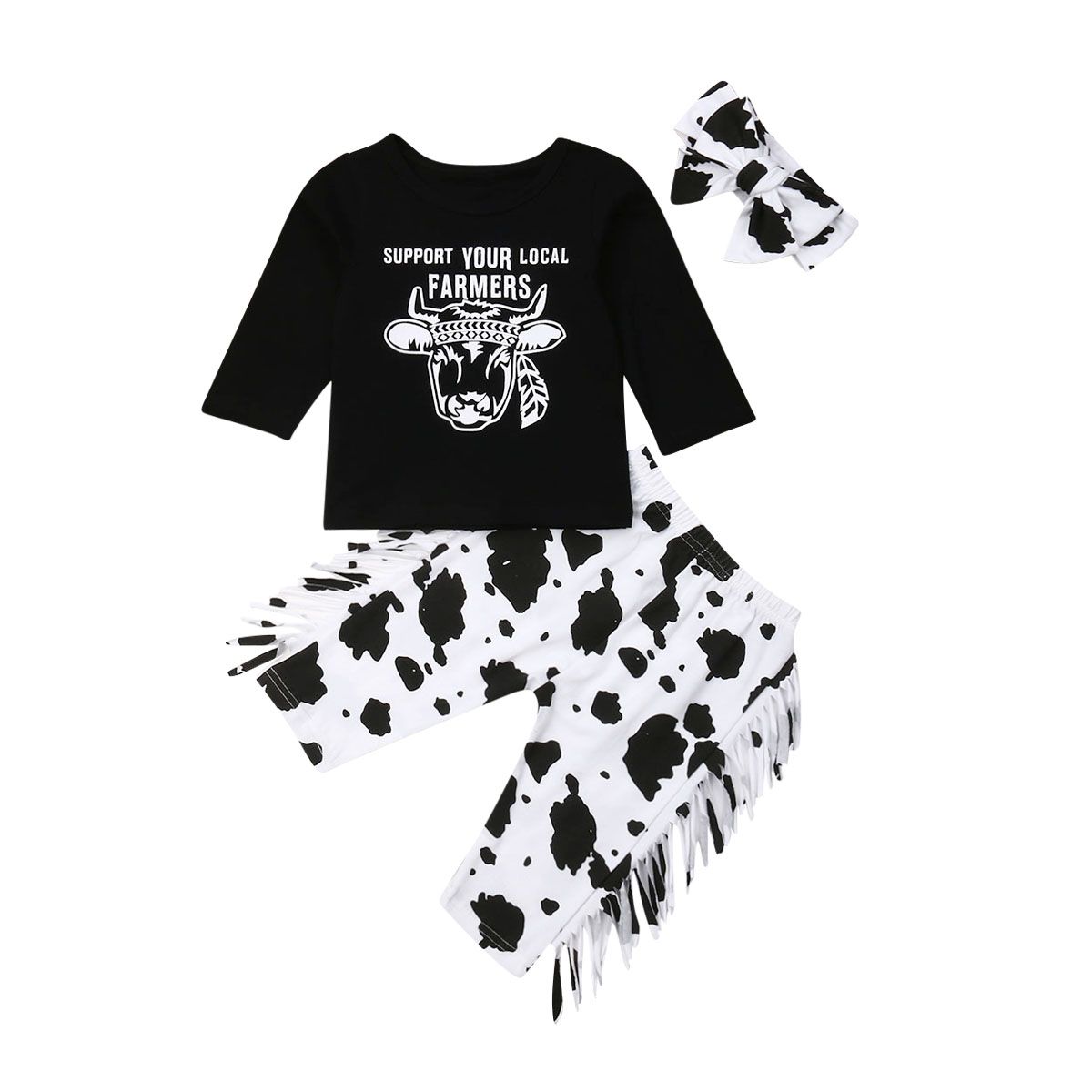 cow print baby clothes
