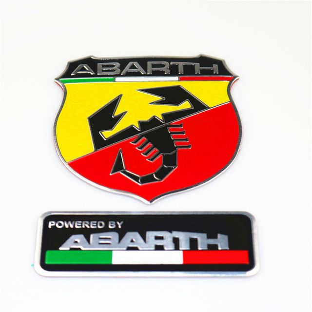 Car Accessories Auto Styling Decal Badge Emblem Sticker Logo Fit For ABARTH