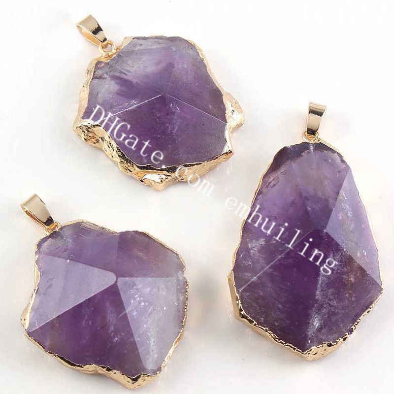 gold plated amethyst