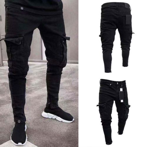 skinny cargo work pants