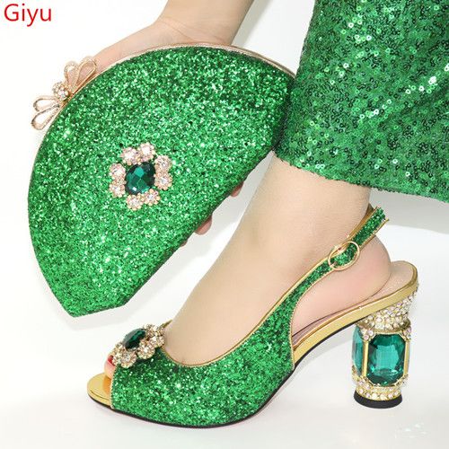green designer shoes