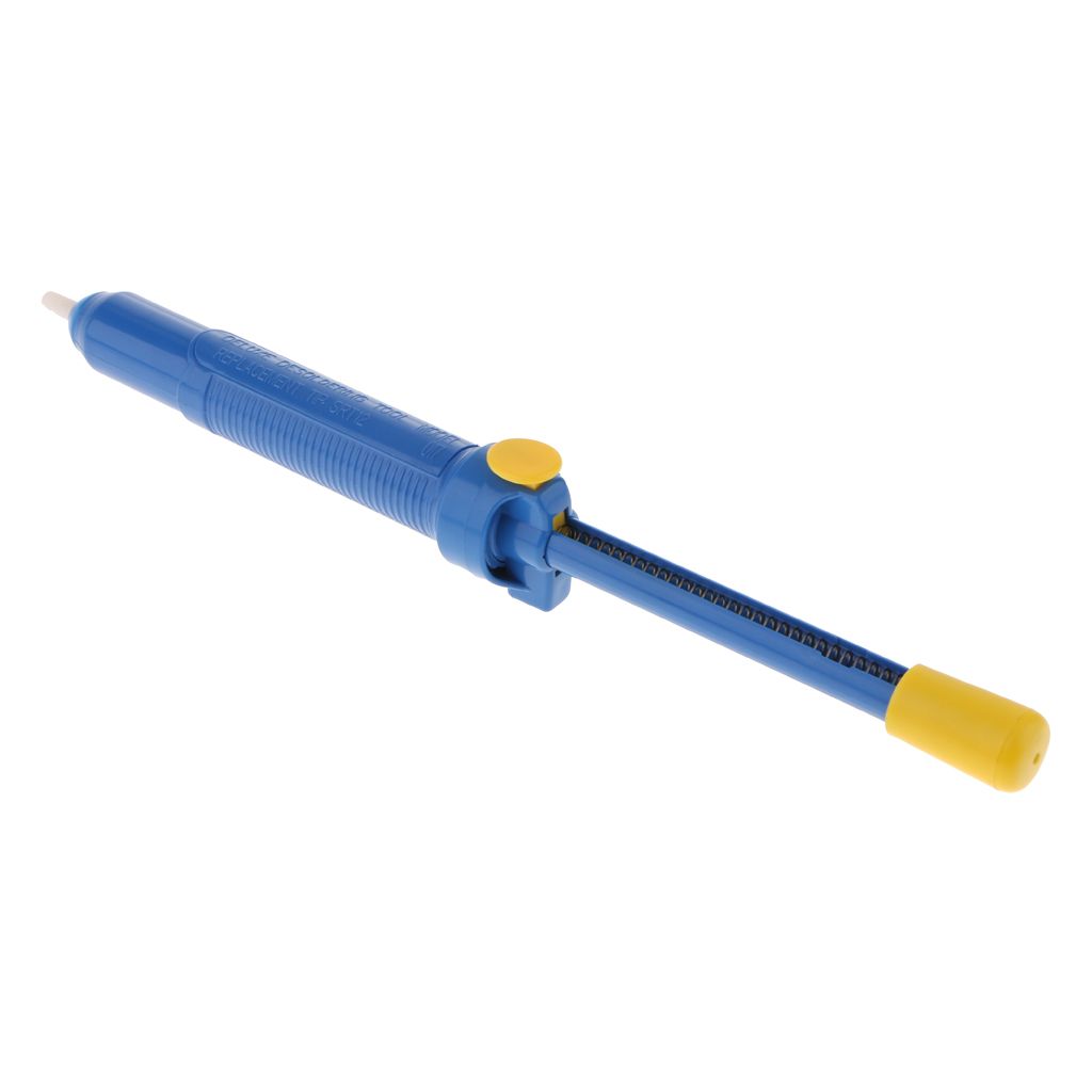 33cm Plastic Manual Desoldering Pump Metalworking Solder Sucker Blue