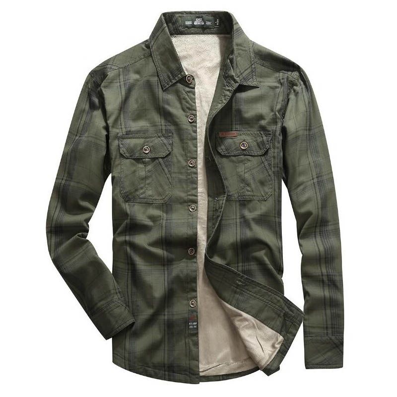 camisa de lana hombre