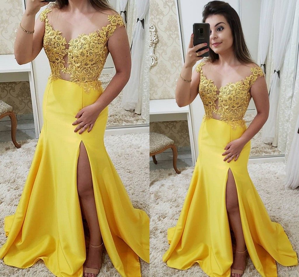 yellow floral homecoming dress