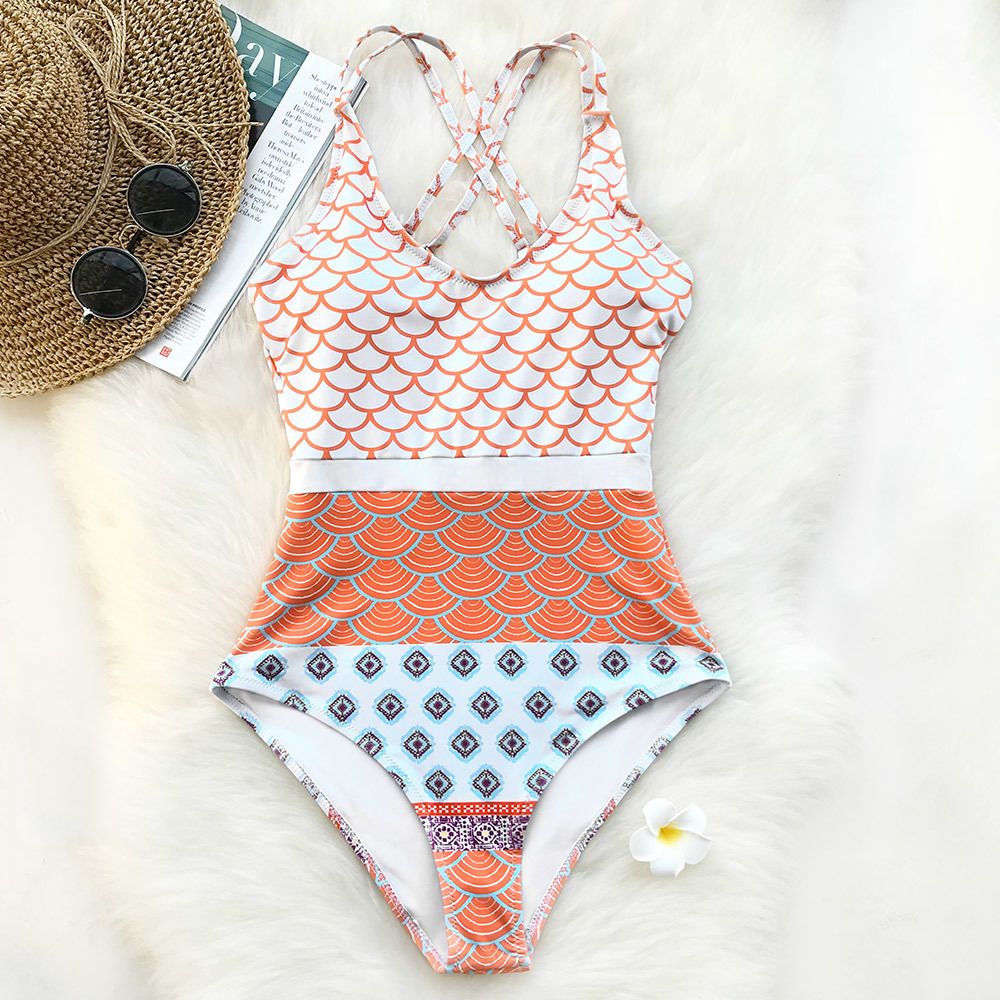 mermaid high waisted bathing suit