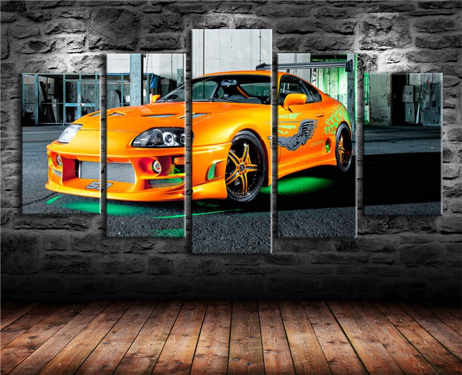 Fast And Furious CANVAS PRINT Home Wall Decor Giclee Art Poster CA345