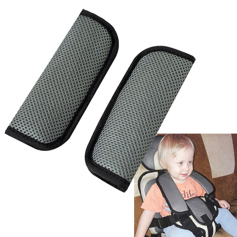 Bear Hugs and Kisses Baby Seat Belt Strap Covers Capsule Highchair Stroller 