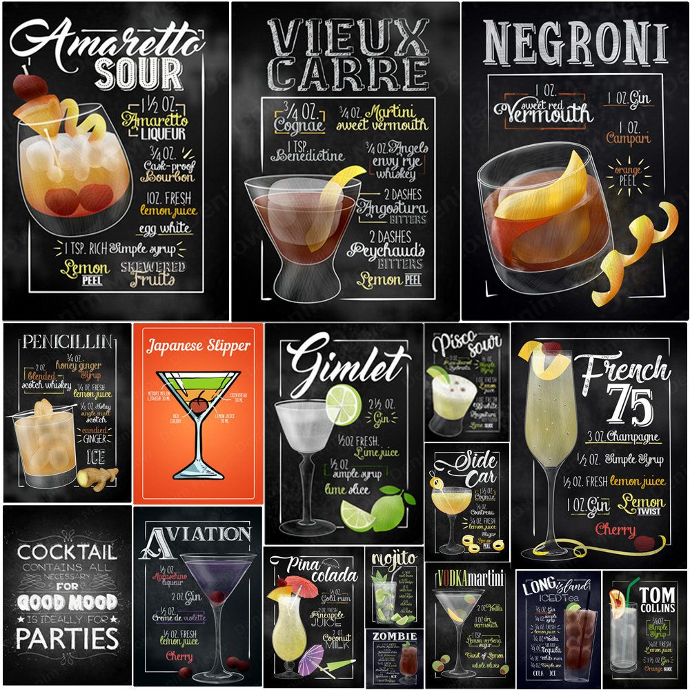 Satin Al Eksi Negroni Tom Collins Kokteyl Plak Pub Bar Wall Art Poster Ev Dekorasyonu N350 Amaretto Fransiz Martini Vintage Metal Metal Tabelalar Tl31 86 Tr Dhgate Com