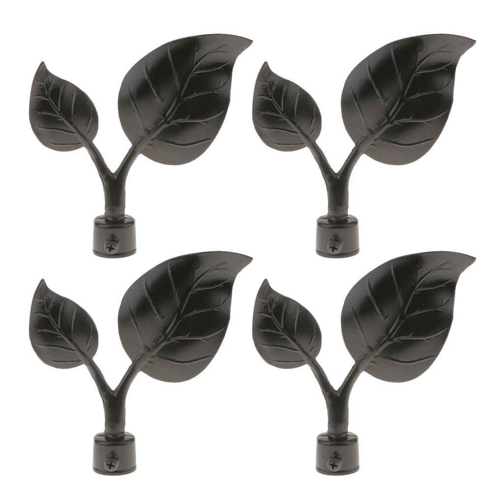 Black MagiDeal 1 Pair Decorative Curtain Drapery Rod/Pole Finials Ends for 22mm Curtain Poles Black MagiDeal 1 Pair Decorative Curtain Drapery Rod/Pole Finials Ends for 22mm Curtain Poles
