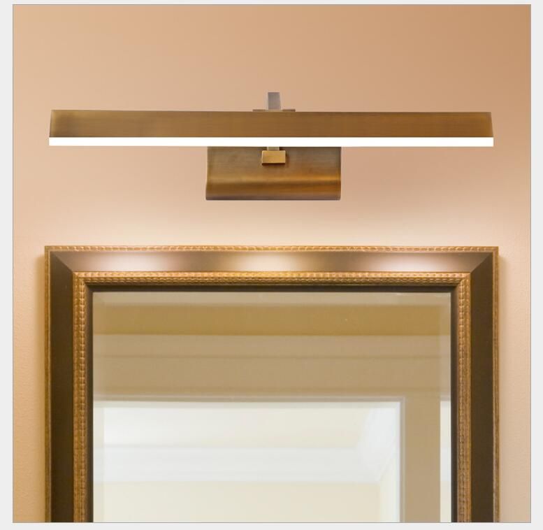 2020 Modern Mirror Lamp 41CM/51CM/61CM Waterproof Retro Bronze