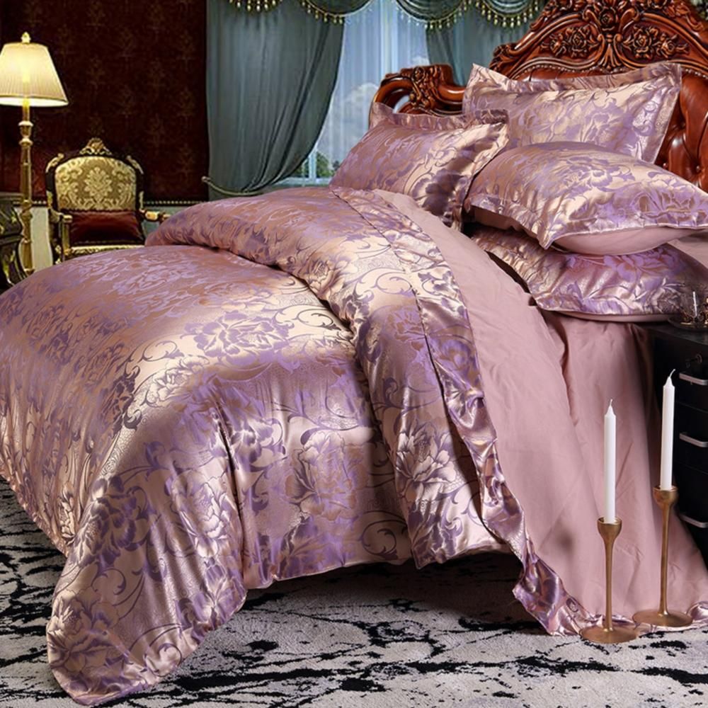 40wedding Bedding Sets Jacquard Queen King Size Duvet Cover Set