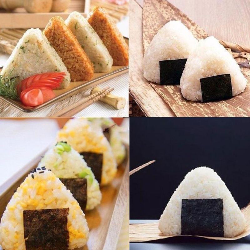 4 Pezzi DIY Stampo per Onigiri Triangolare Sushi Maker Kit Superficie Antiaderente Palla di Riso Rotolo Stampo per Ristoranti di Sushi/Cucina Giapponese/la Cucina Stampo per sushi 