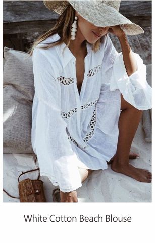 white button down swimsuit cover up