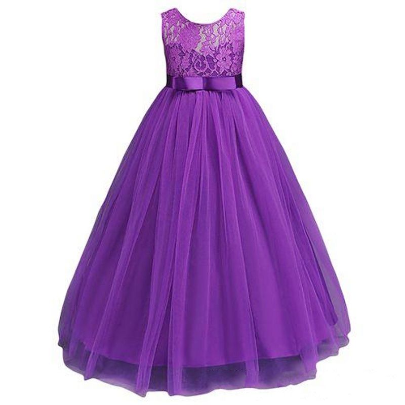 Compra Vestidos Lindos Para Niñas De Flores Con Encaje Top De Tul Vestido  De Cumpleaños De Niña Pequeña Para Bodas Longitud Del Piso Niños Baratos Vestidos  De Primera Comunión Barato | Entrega