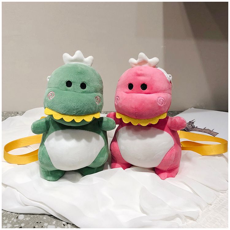 dinosaur plush bag