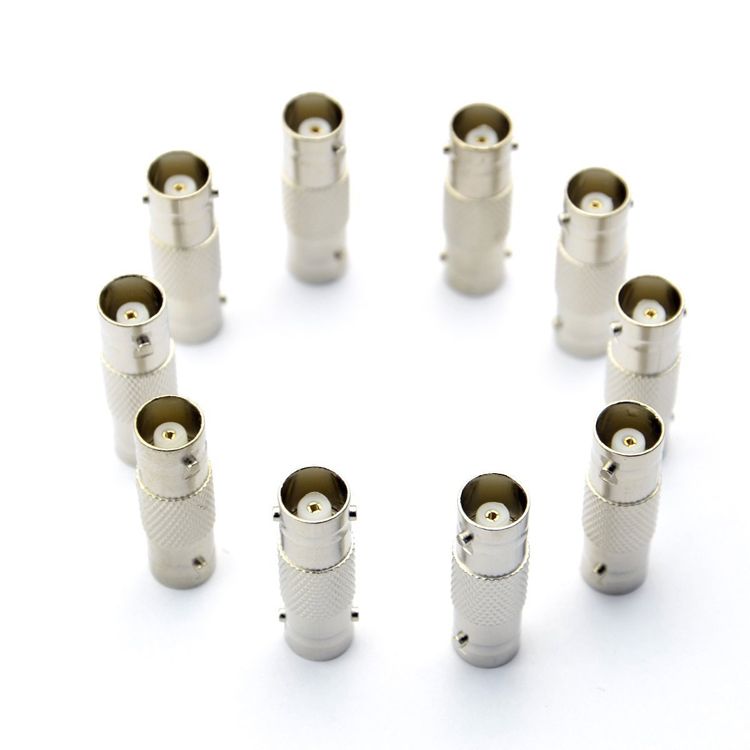 US Stock!10 PACK Lot RCA Male Plug to BNC Female Jack Adapter Connector Coupler