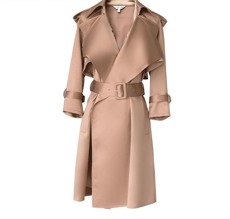 trench camel mujer