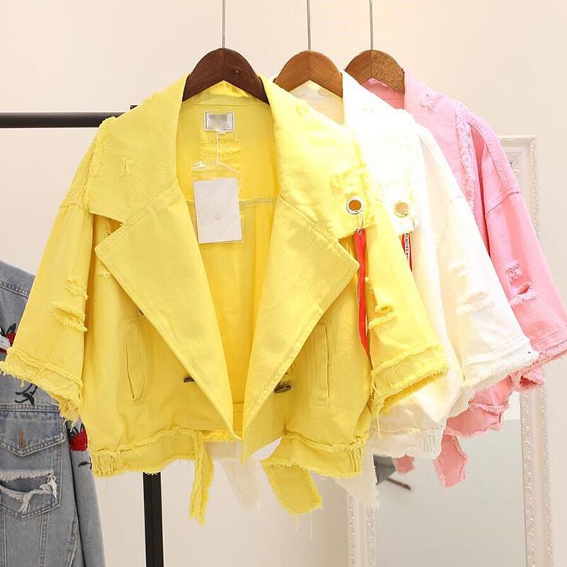 half color jean jacket