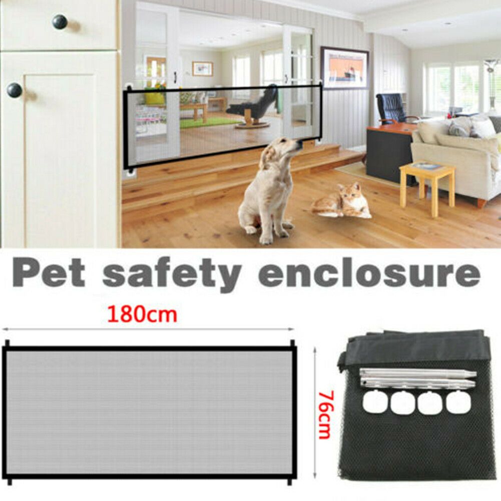 magic gate portable folding safe guard for pets
