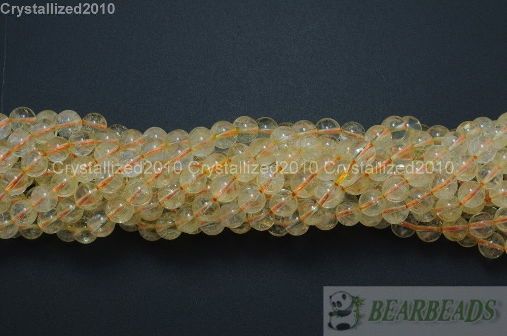 AAA Natural Citrine Gemstone Round Loose Beads 15/'/' Strand 4mm 6mm 8mm 10mm 12mm