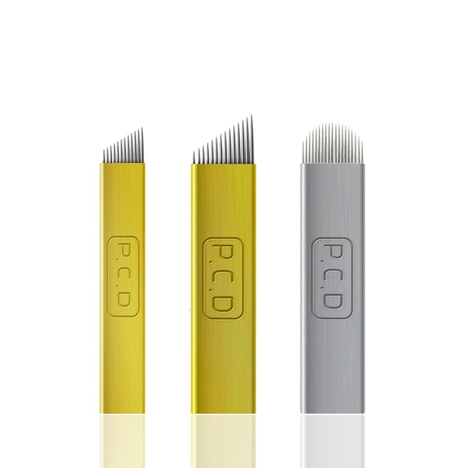 PCD Microblading Blades With 0.30mm Manual Hand Tool Blades For Eyebrow