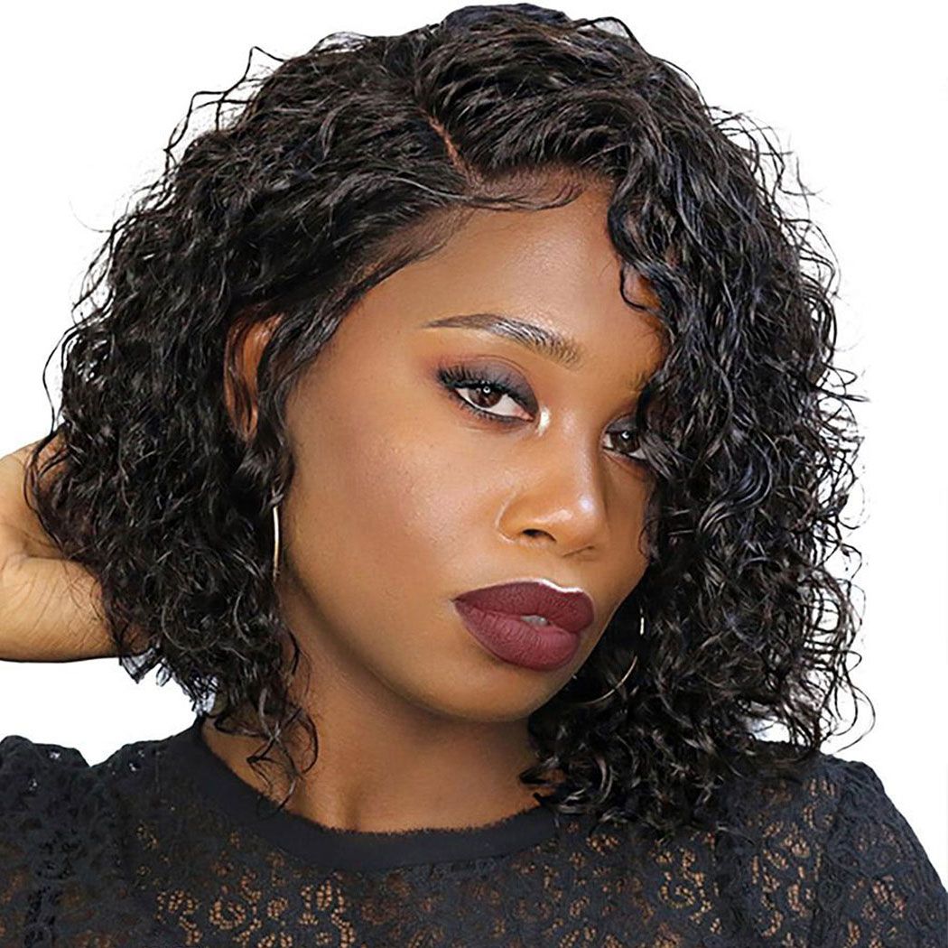 black bob wig real hair