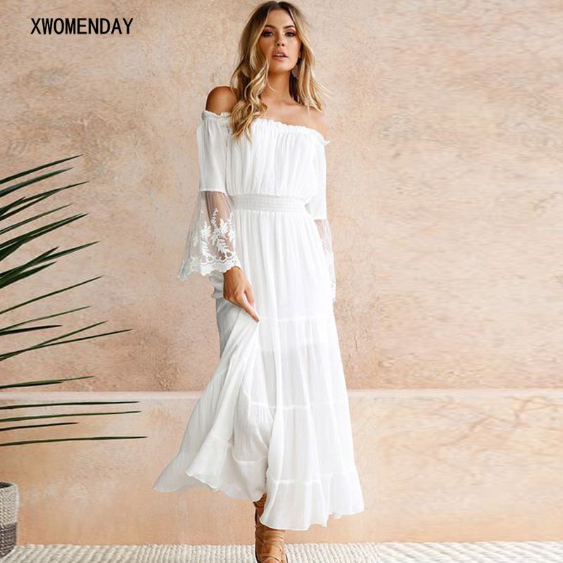 cheap white maxi dress
