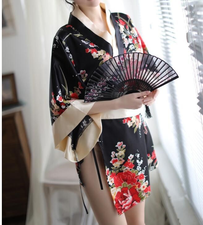 estilo kimono seductora sexual de la ropa atractiva erótica de noche atractiva