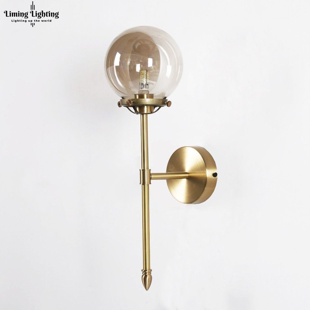 2021 Nordic Modern Led Wall Lamp Glass Ball Bathroom Mirror Beside American Retro Wall Light Sconce Bedside Aisle Decor Lights Lamp From Babaylon Lighting 128 65 Dhgate Com