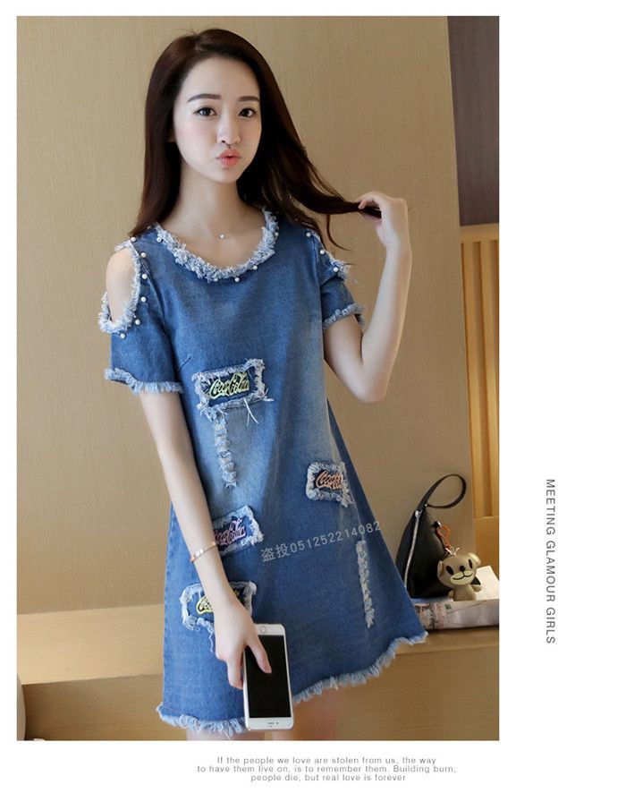 Denim Summer Beach Party Short Dresses 