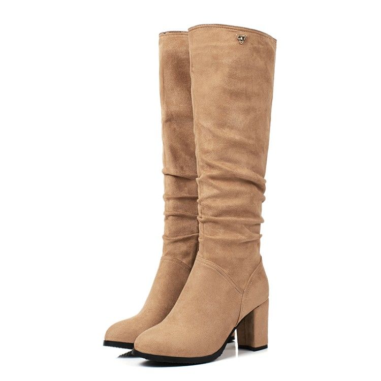 beige suede boots women's
