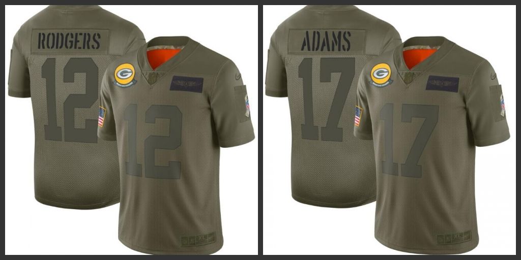 aaron rodgers salute to service jersey