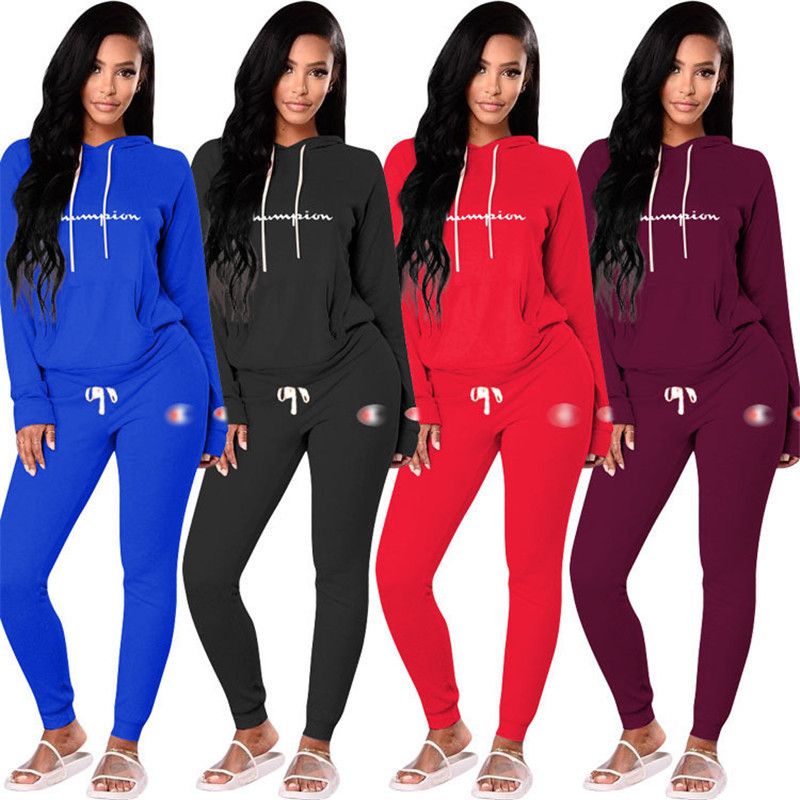 women's champion hoodie and pants set