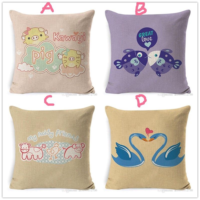 New Pillow Case 4 Styles Hot 3d Printing Cross Stitch Pillow