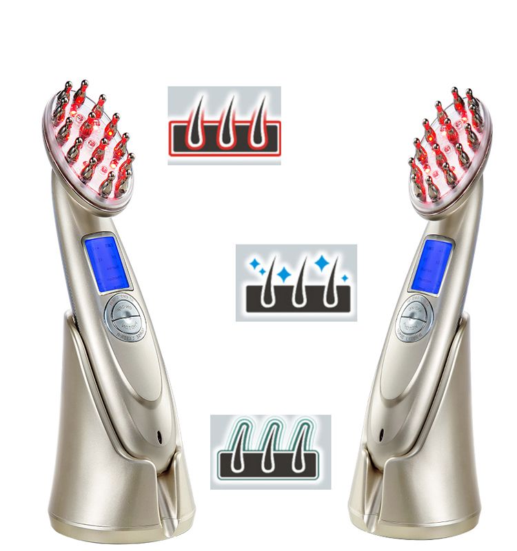 Hair Growth Brush Head Massager Regrowth Treatment Hair Stimulating Brush Scalp Massager