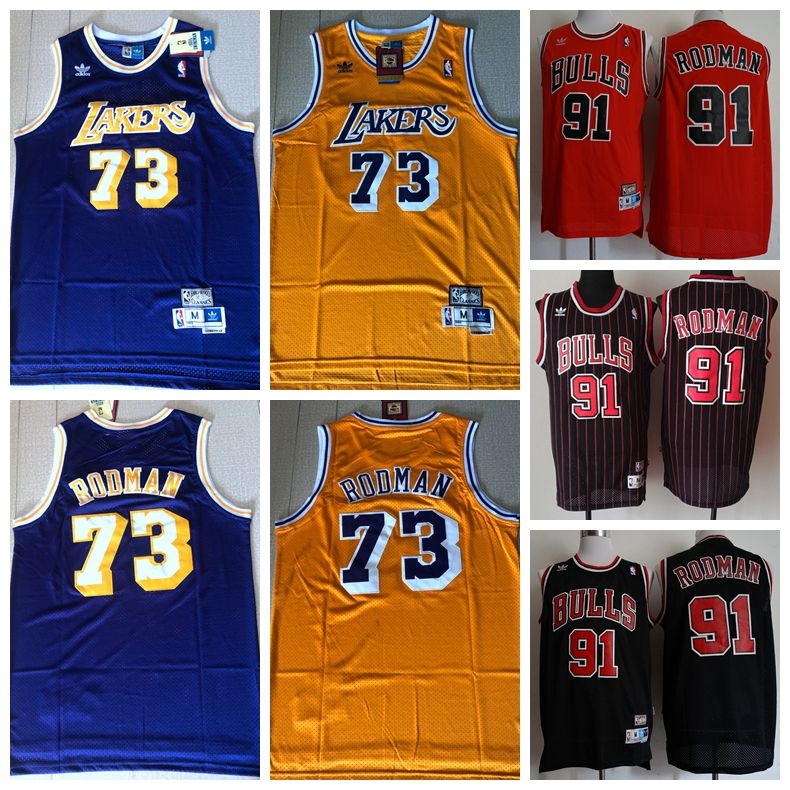 dennis rodman lakers jersey