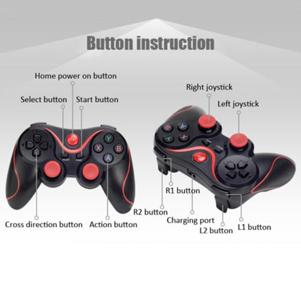 For Android Ios Mobile Phones Pc Game Handle T3 Bluetooth Wireless