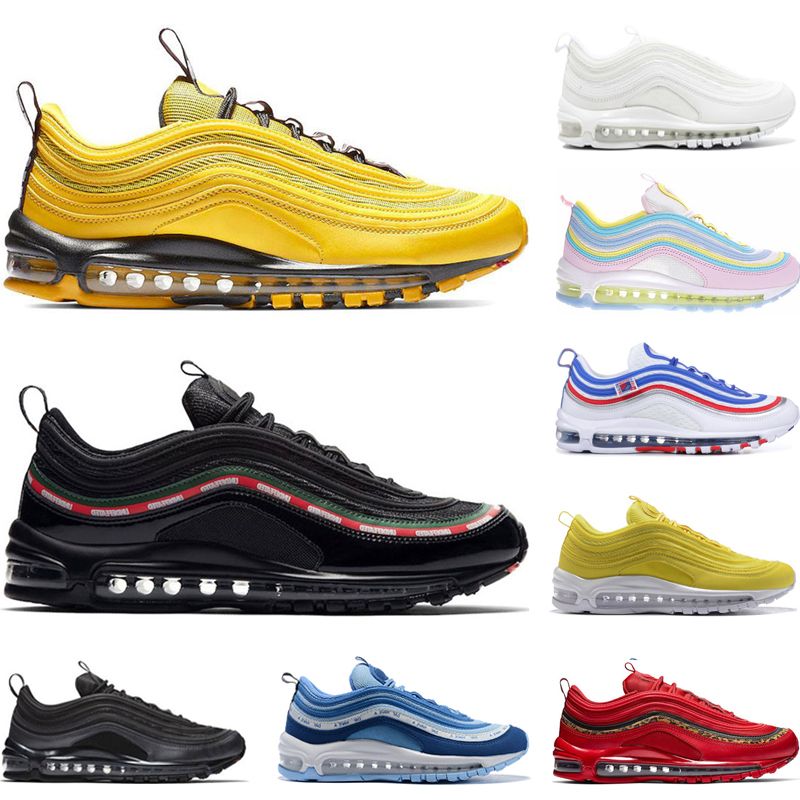 bright yellow running shoes