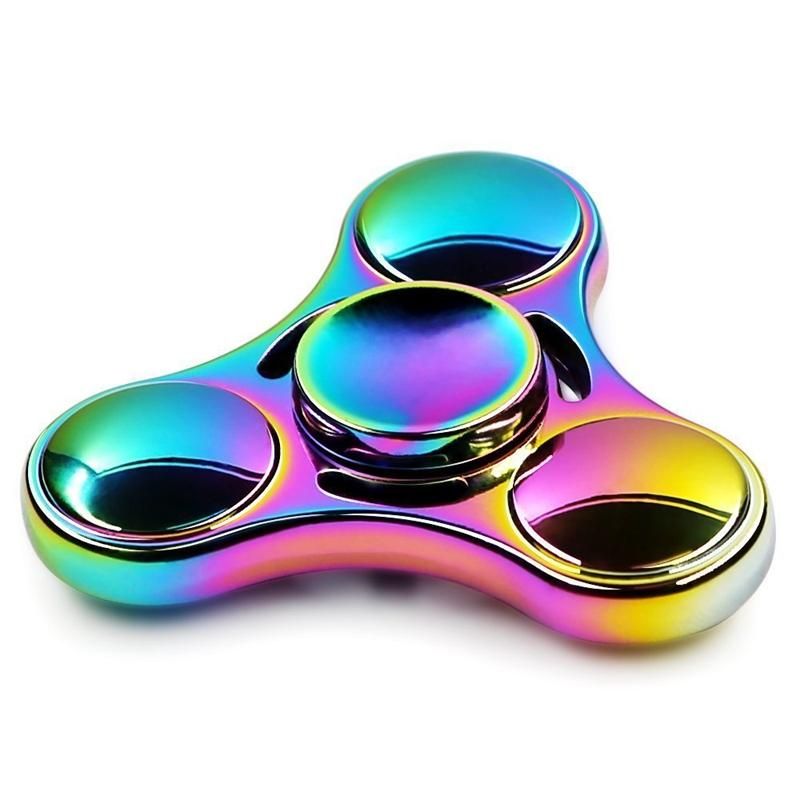 rainbow metal fidget spinner