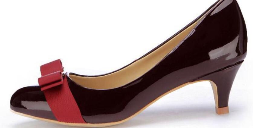 7.5cm heel red wine