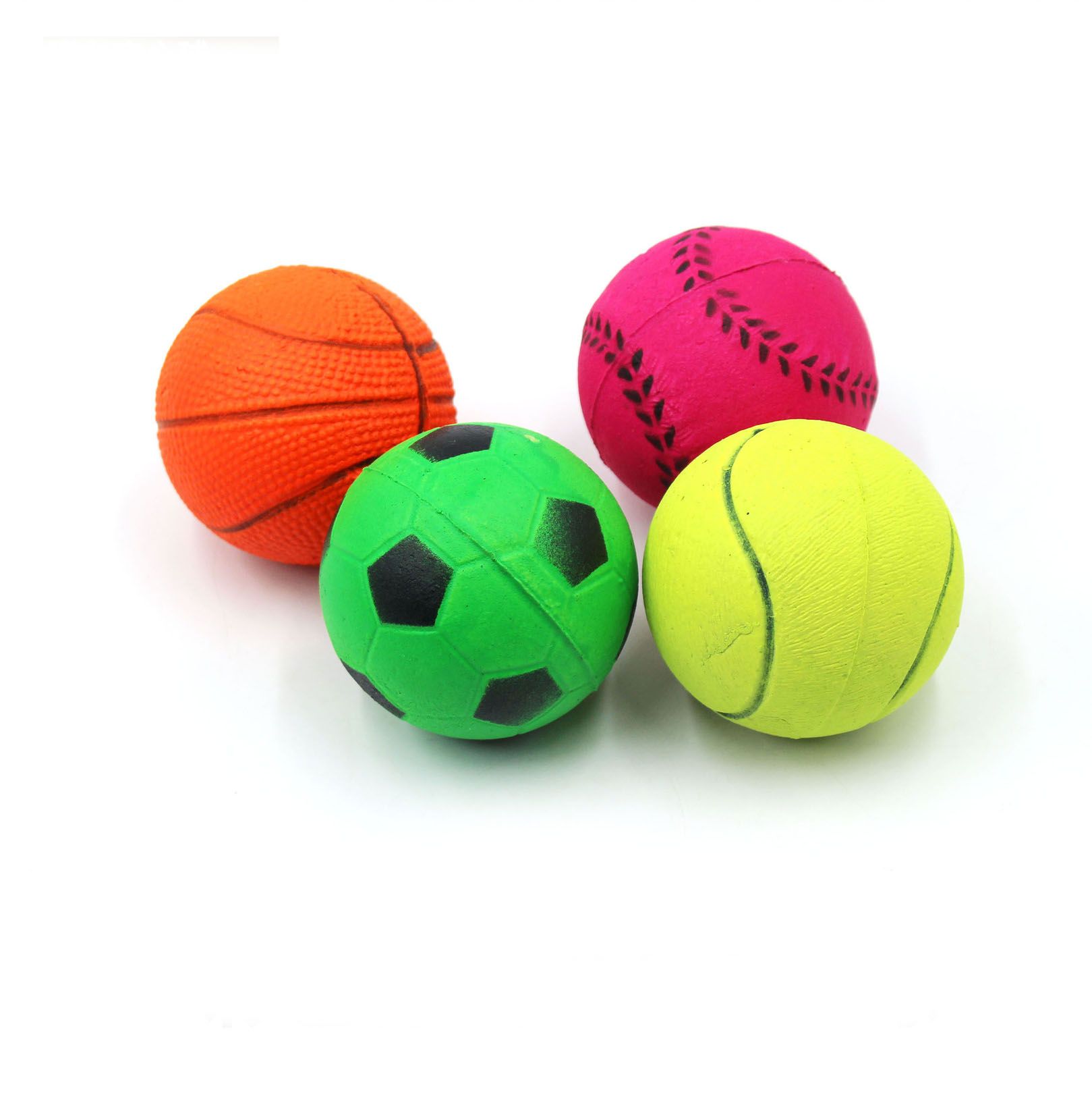 Mostrarte Hombre rico Dolor pelota de juguete para mascotas 6cm perro bola multicolor sólido hinchable  de goma elástica pelota de