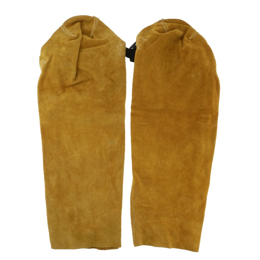 Split Leather Welding Soldering Sleeves Protective Splatter Heat Arm Sleeve