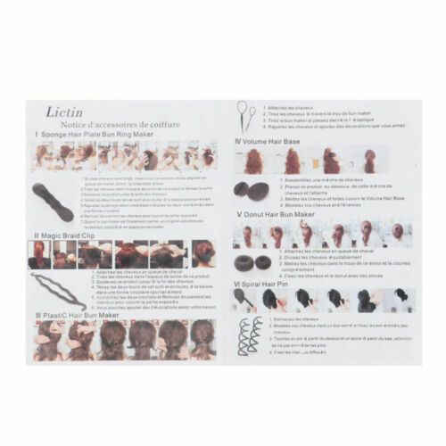 71Pcs//Set Hair Styling Accessories Clip Bun Maker Hair Twist Braid Ponytail Tool