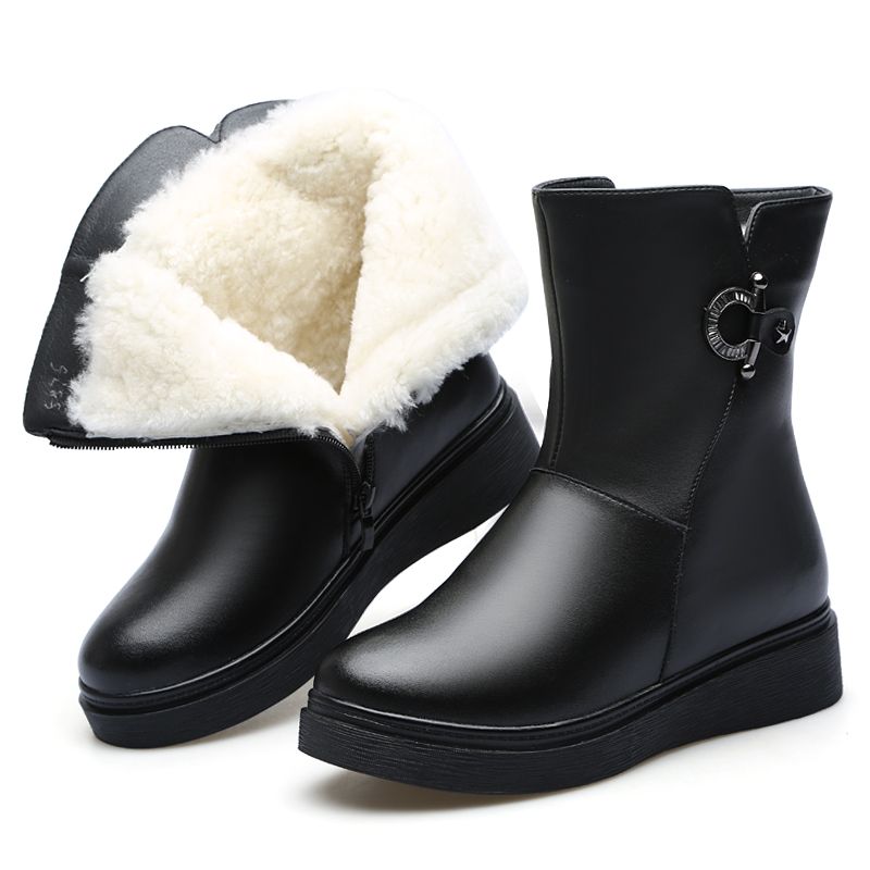 slip on warm winter boots