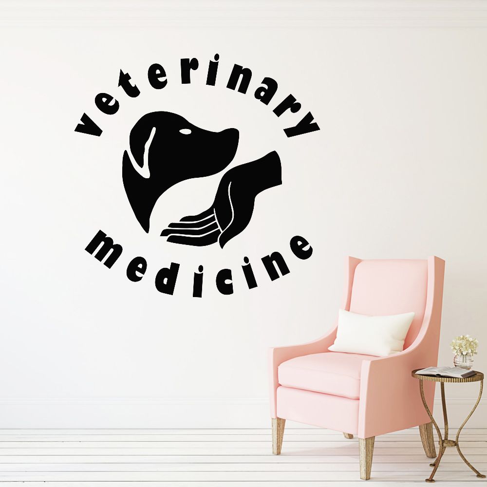 Veterinary Clinic Interior Decor Decals Pet Medicine Services