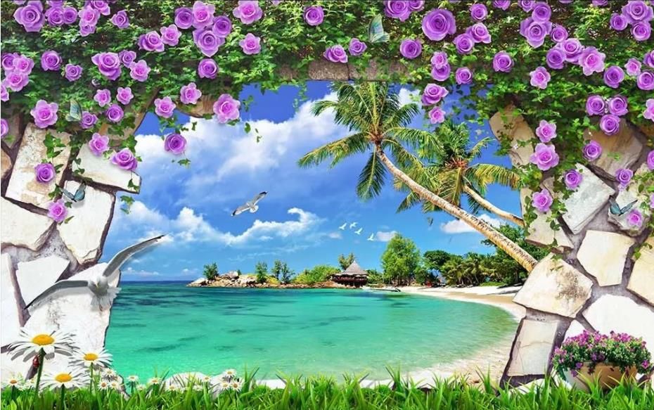Custom any size photo natural scenery 3D background wall beautiful scenery  wallpapers