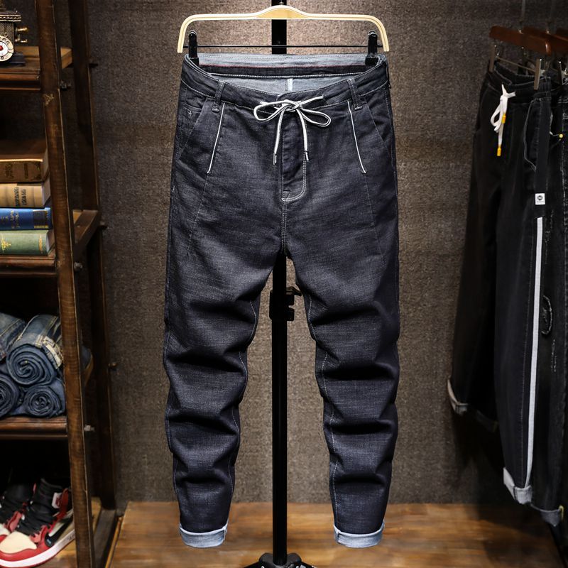 Compra 2020 Moda Hombre Jeans Para Hombre Delgado Pantalones Ocasionales  Elásticos Pantalones Ligeros Azul Ajuste Flojo De Algodón Denim Jeans  Marca: Hombre Y865 # Barato | Entrega Rápida Y Calidad | Es.Dhgate